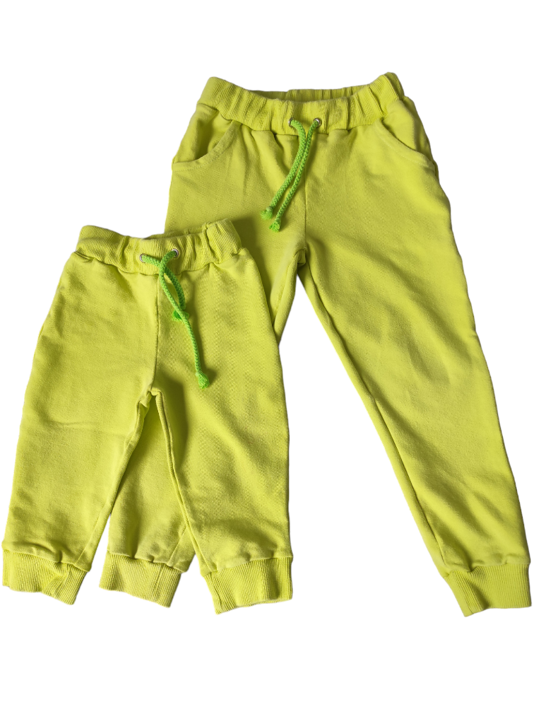 Spodnie dresowe limonka - obrazek 2